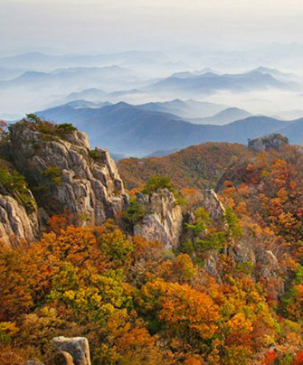화려한 단풍 위를 걷다, 대둔산도립공원
